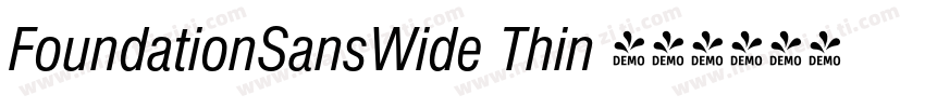 FoundationSansWide Thin 语言英文字体转换